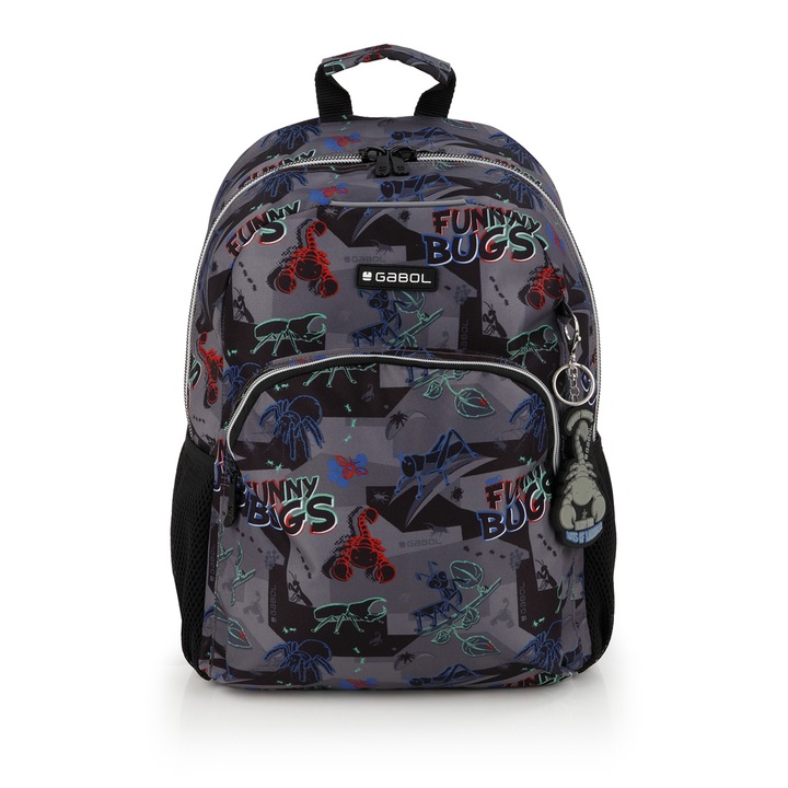 Rucsac Gabol Bugs, un compartiment, 31 x 41 x 16 cm, Multicolor