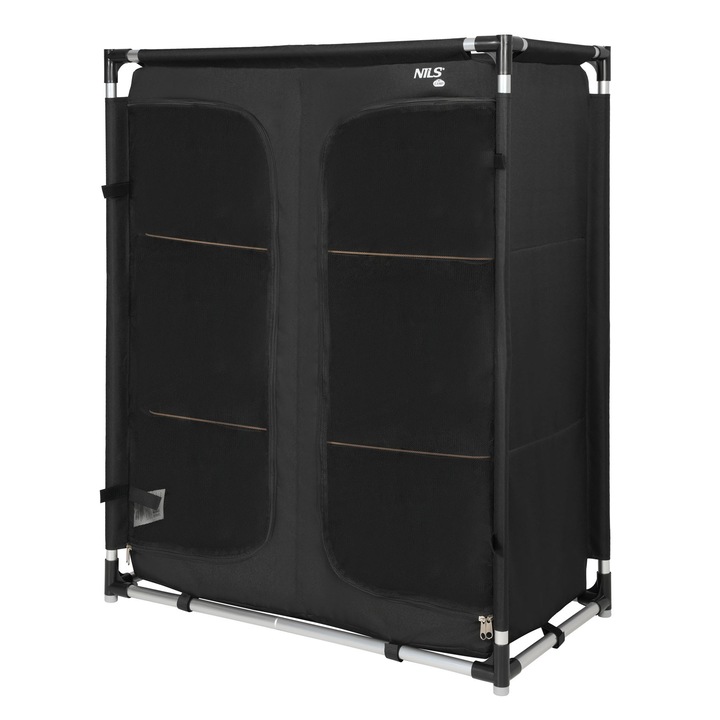 NILS CAMP NC3034 összecsukható turisztikai szekrény, 3 polc, hordtáska, 82x47x105cm