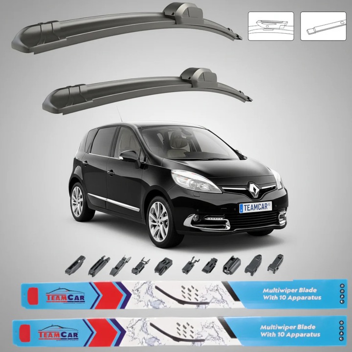 Stergatoare Renault Scenic III Facelift (2012–2016) TeamCar® – Set fata