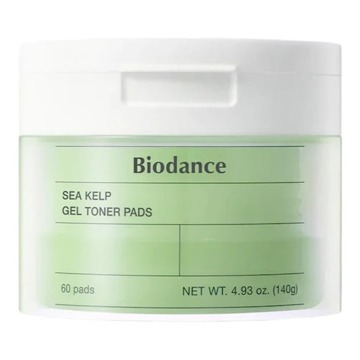 Dischete Faciale Biodance cu Extract de Alge Marine Sea Kelp, Toner Pads pentru Calmarea si Revitalizarea Tenului, 60 buc