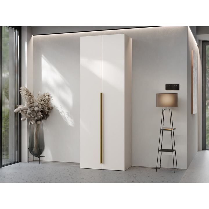 Dulap 2 usi Lotsi 2D, MIRJAN 24, bej nisip, 42x70x200 cm