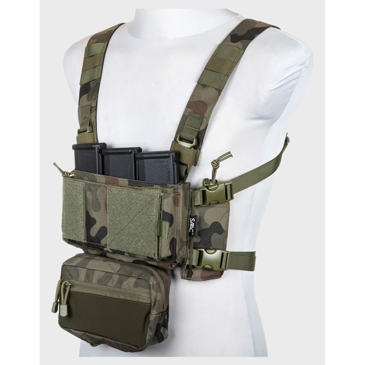 Vesta Tactica Specna Arms, Adaptive V2, Wz.93 Woodland Panther, Marime Universala, Echipament Tactic Outdoor