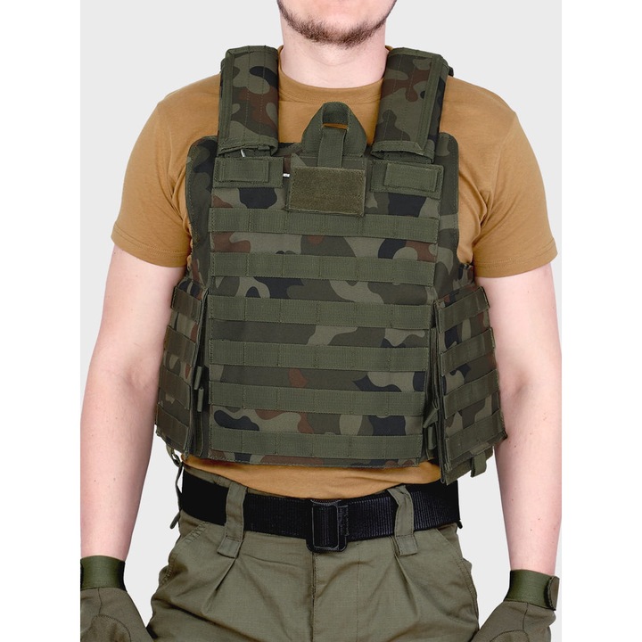 Военна тактическа жилетка, Dominator Urban Combat, универсален размер, зелена, полиестер