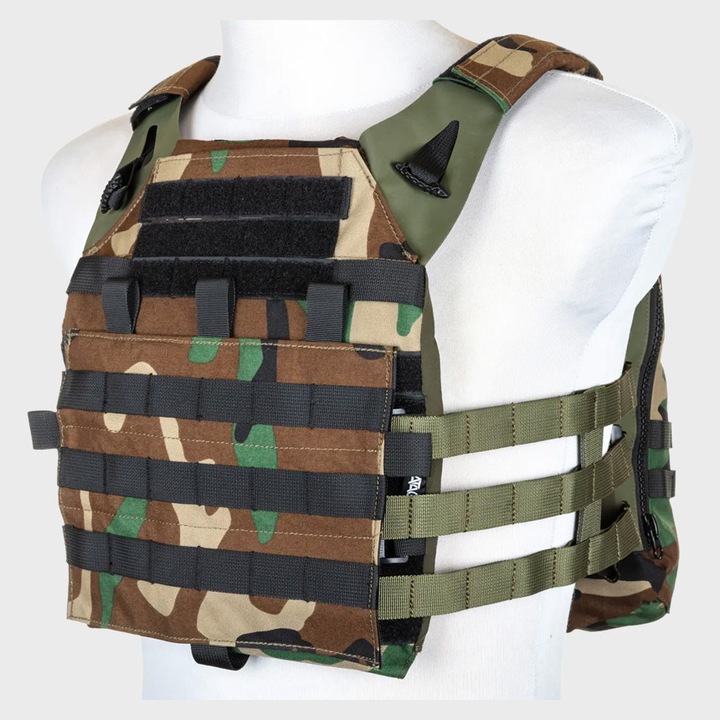 Vesta Tactica Specna Arms, Camuflaj, Marime M, Material Corund 500D, Sistem Eliberare Rapida, Sistem Molle Pals