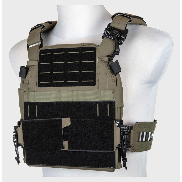 Vesta tactică, Specna Arms, Plate Carrier, 500D, verde masliniu, mărime universală