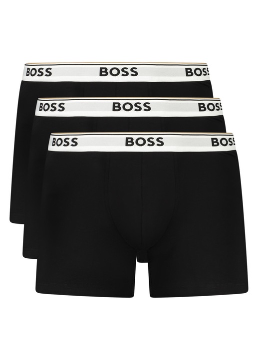 Boxeri barbati, 3 piese, negru, Negru