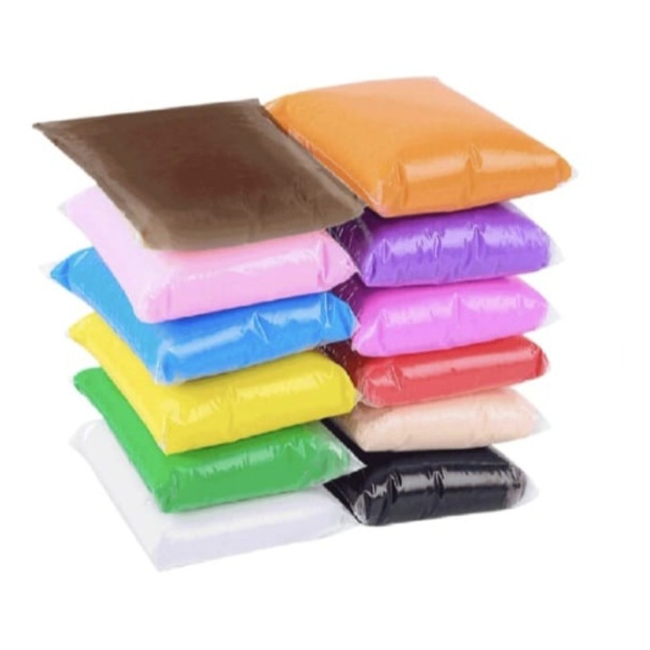 Set Plastilina inteligenta, Magic Clay, 12 culori, XXL, multicolor