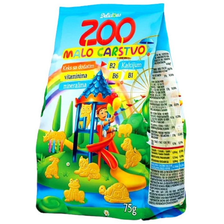 Zoo állatfigurás keksz vitaminokkal 75g