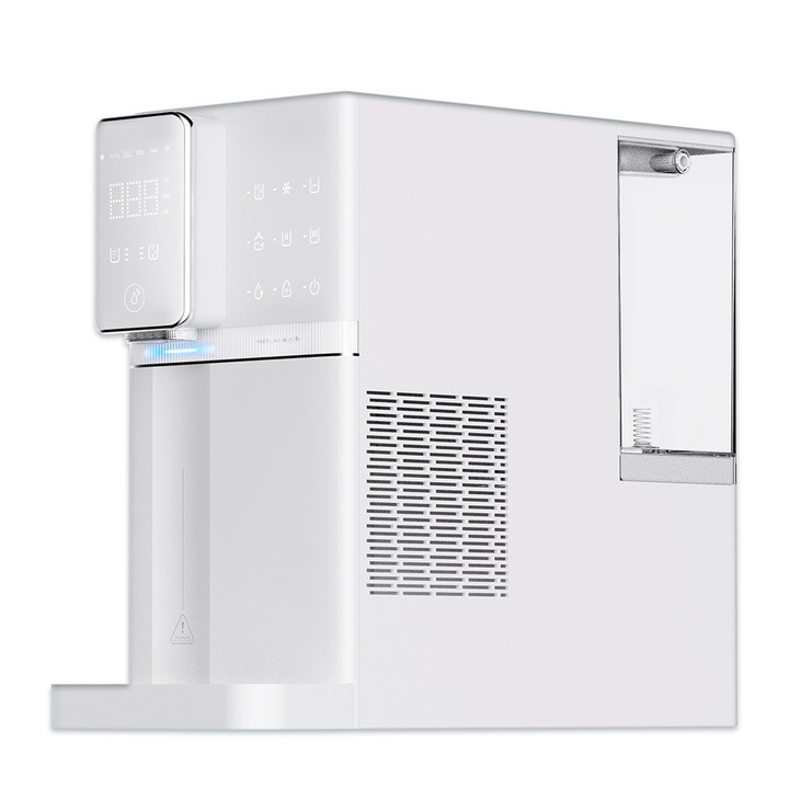 Dispenser de apa Elixir Go 2, purificare prin osmoza inversa, apa carbogazoasa, alb, 46,7x22x43cm