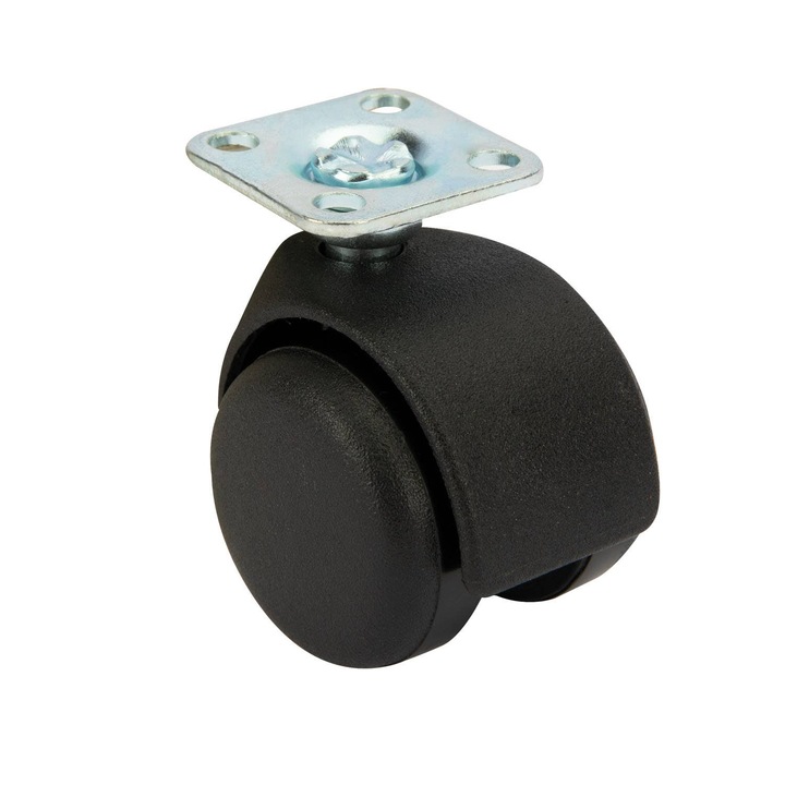Roata mobilier dubla, 35 mm, max 70 kg