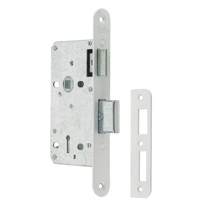 Broasca incastrabila YALE, usa lemn, 43 x 54 mm, alb