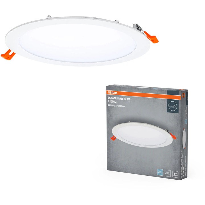 OSRAM beépíthető spotlámpa, 22W, 2000lm, hideg fény, IP20, fehér