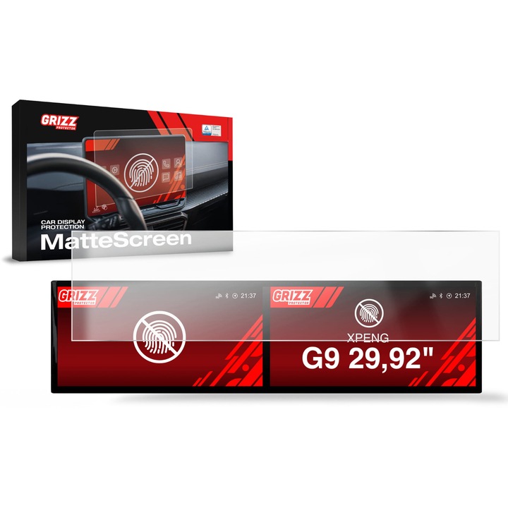 Folie de protectie mata, GrizzProtector - CarDisplay Matte pentru XPENG G9 29, 92 (2023-2026)