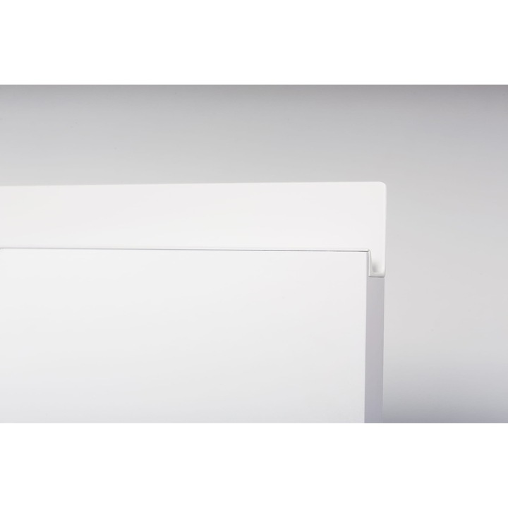 Maner mobila de margine Jey 697 Aluminiu Alb Mat