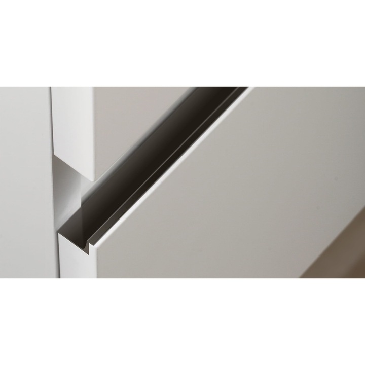 Usa de mobilier Grada, Viefe, aluminiu, mat, negru, set