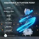 Механична клавиатура ATTACK SHARK R68HE с кабел, бърз спусък 8K, RGB, прецизност 0,005 мм, латентност 0,08 ms, сканиране 256K, магнитен превключвател с ефект на Хол, въглеродни влакна + CNC алуминиева сплав за PC FPS (Ice)