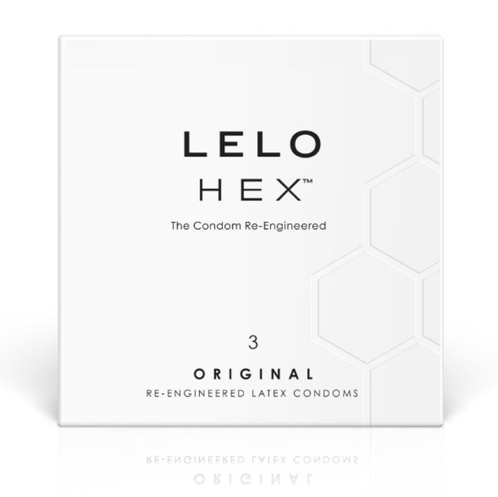 Prezervative LELO HEX (3 buc) – Ultra subtiri, design inovator pentru senzatii maxime ????