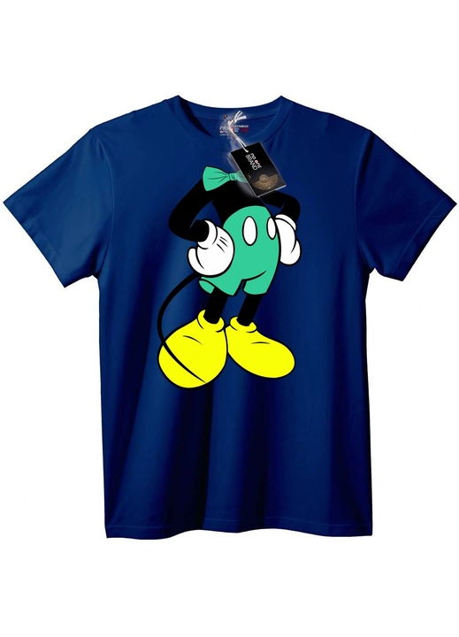 Tricou verde Mickey Mouse, Bleumarin