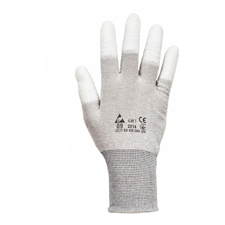 Работни ръкавици, светлосиви, размер XL