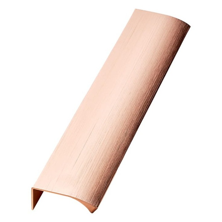 Uchwyt meblowy Edge Straight, aluminiu, auriu, set cu 2 suruburi