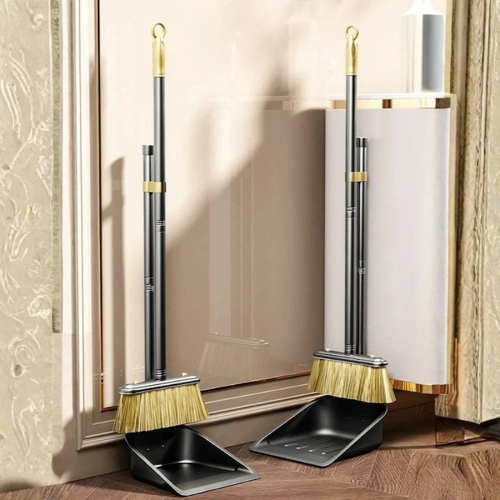 Set matura si faras, din metal, cu peri tari de 11 cm, negru