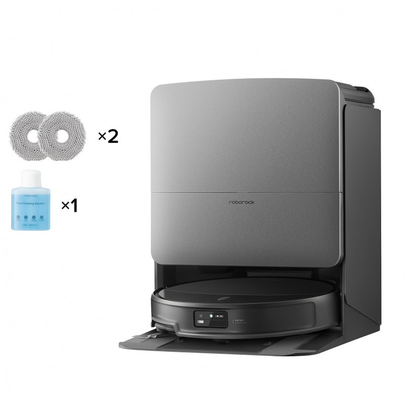 Aspirator robot Roborock Saros 20X, 65 W, 36.000 Pa, 259 ml/2, 5 l, AdaptiLift 3.0, Curatare uscata/umeda, StarSight 2.0, Autonomie 200 minute, Negru
