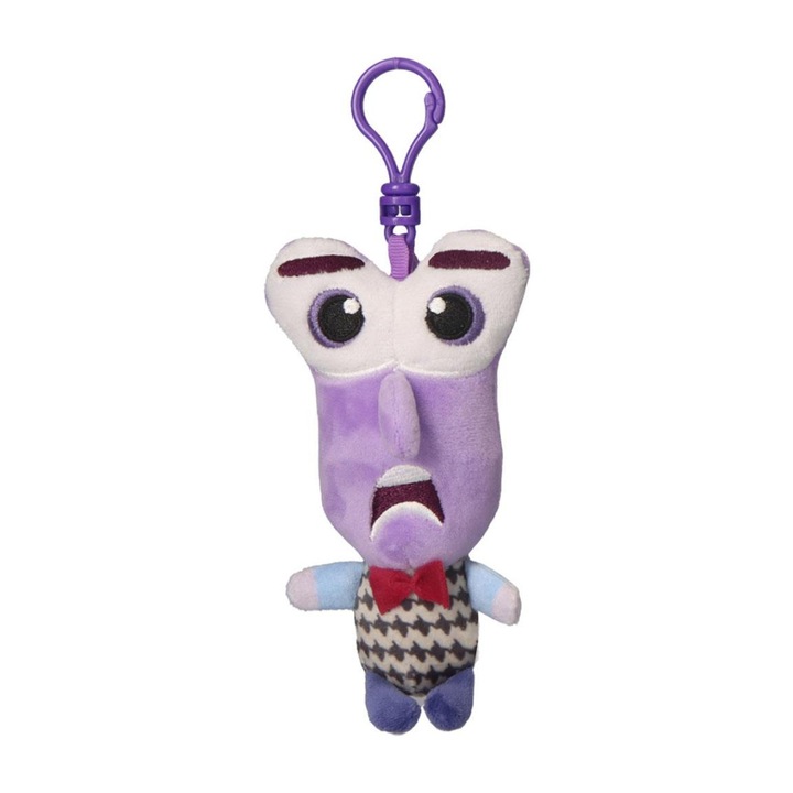 Disney Agymanók Fear 3D pluș figurină cu agățătoare, ornament de geantă 12 cm