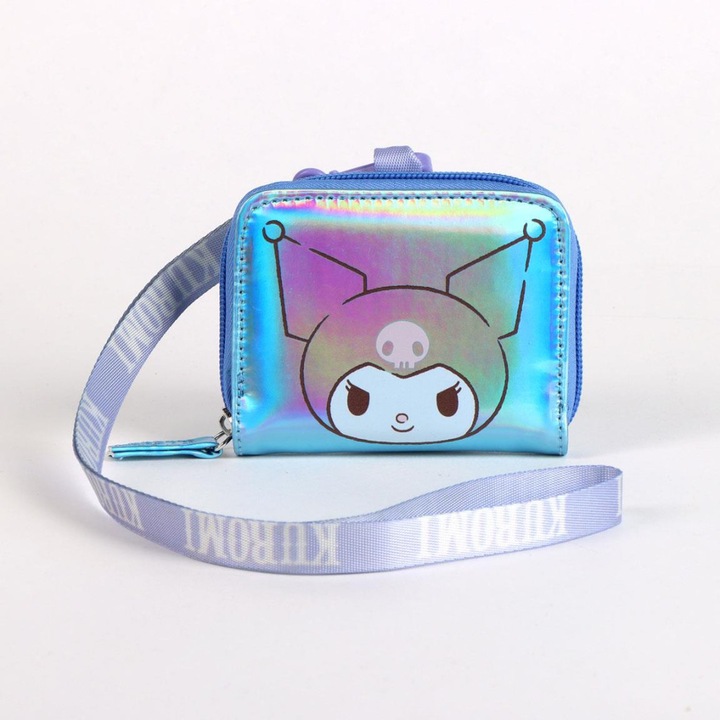 Hello Kitty Blue Iridescent pénztárca