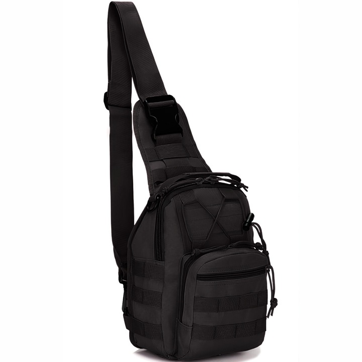 Utazótáska vállra - Fekete