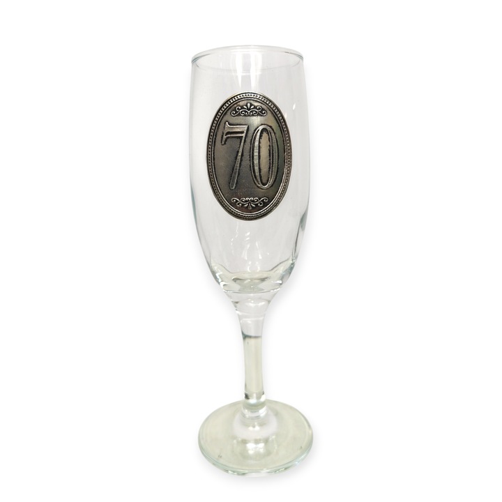 Pahare de șampanie pentru a 70-a aniversare, pentru a 70-a aniversare a căsătoriei