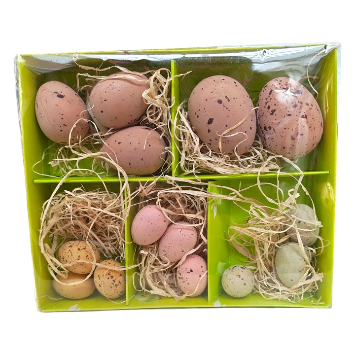 Accesoriu decorativ de Paște, decorațiuni ouă, cutie ouă 14 ouă/pachet