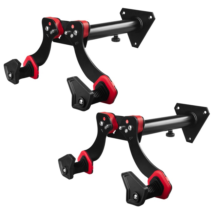 Suport de perete pentru biciclete Maclean, otel, sarcina maxima 30 kg, MC-449, 2 bucati