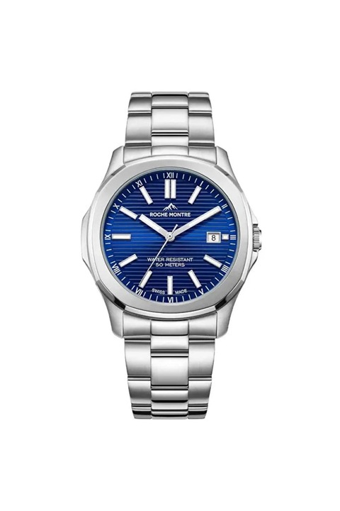 Ceas barbatesc Roche Montre carcasa Otel cu diametrul de 39 mm rezistenta la apa de 5 ATM, RMG6005-02