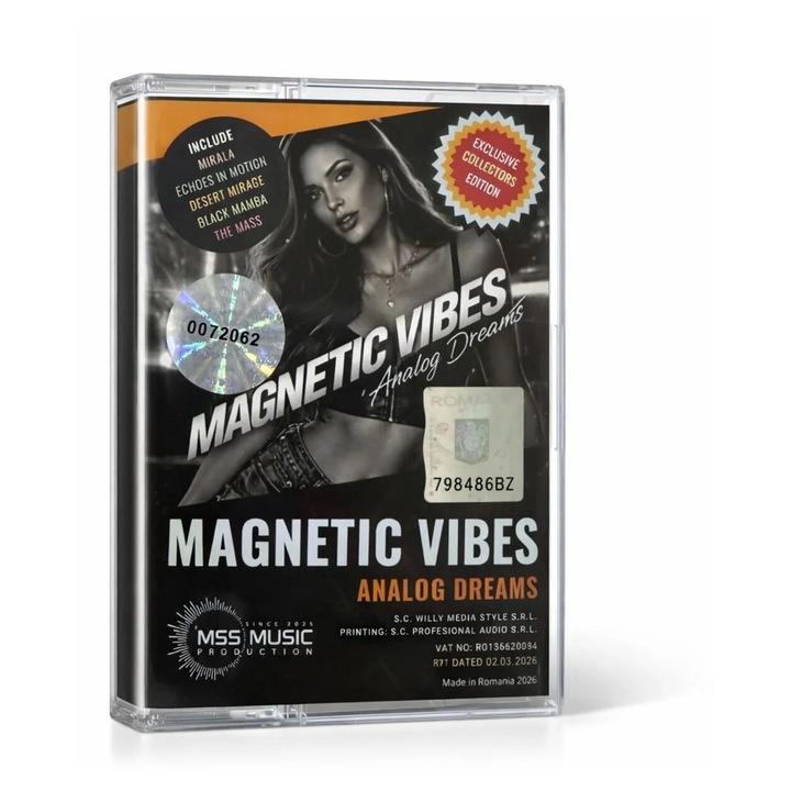 Caseta Audio MSS Production Magnetic Vibes – Analog Dreams, Caseta Audio Premium, Limited Edition, Dance & House Collection