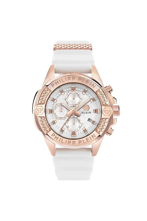 Ceas barbatesc Philipp Plein carcasa Otel cu diametrul de 45 mm rezistenta la apa de 5 ATM, PWWFA0325