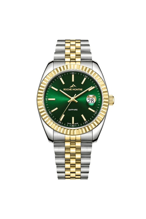 Ceas barbatesc Roche Montre carcasa Otel cu diametrul de 41 mm rezistenta la apa de 5 ATM, RMG6009-07