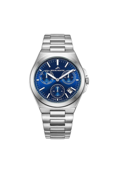 Ceas barbatesc Roche Montre carcasa Otel cu diametrul de 42 mm rezistenta la apa de 5 ATM, RMG6018-02