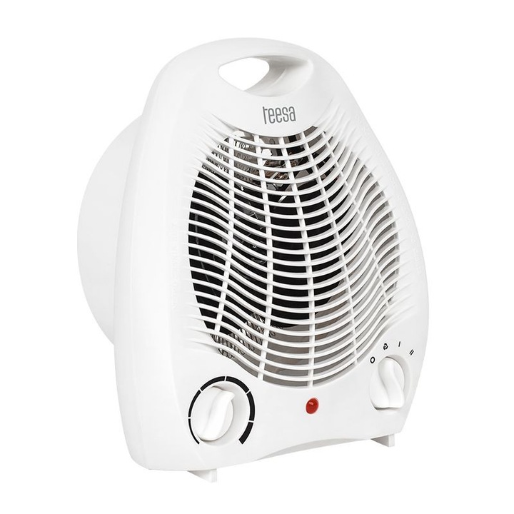 Aeroterma Electrica, Putere 2000W, Mod Ventilator si Aer Cald in 2 Trepte, Termostat cu Reglare Manuala, pentru Camere de 20-25 m²