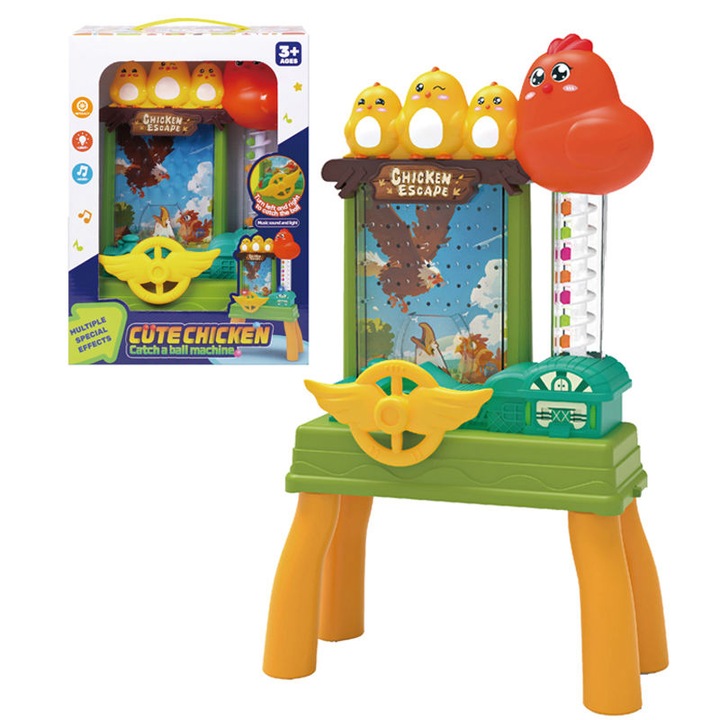 Joc educațional interactiv Electric cu bile și scară în spirală, multicolor, dimensiuni variabile