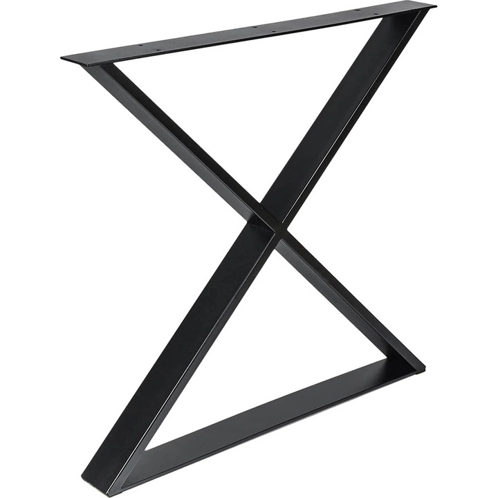 Крак за маса в индустриален стил, 78 x 71 x 8 см, черен