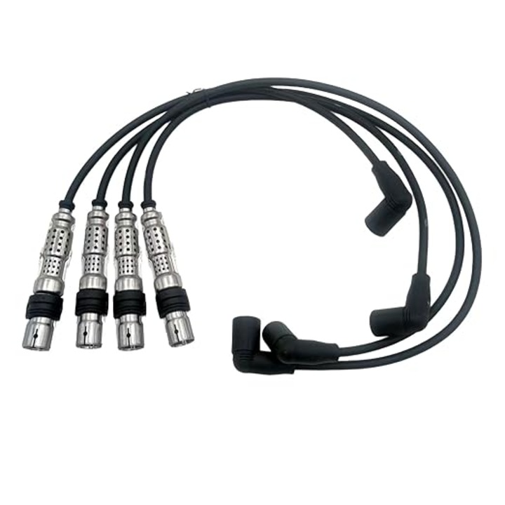 Комплект 4 кабела за свещи на запалване, 7мм, Силикон, 32x49x44x47см