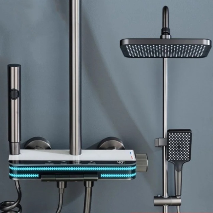 Coloana de Dus LuxTherm – Afisaj Digital & LED pentru O Experienta Premium, BSL12