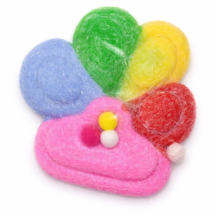 Set 2 bucati, Jucarie Antistres Squishy Labuta de Pisica, Luminoasa, Multicolora, 10x10cm