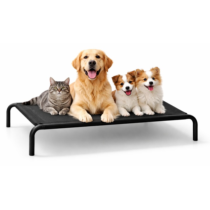Легло за домашни любимци, GIMASE, 90 см x 60 см, M, Черно