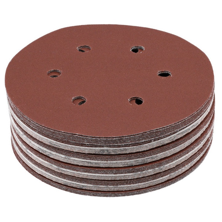 YATO Tépőzáras fíbertárcsa 150 mm / P220 6 lyukas (50 db)