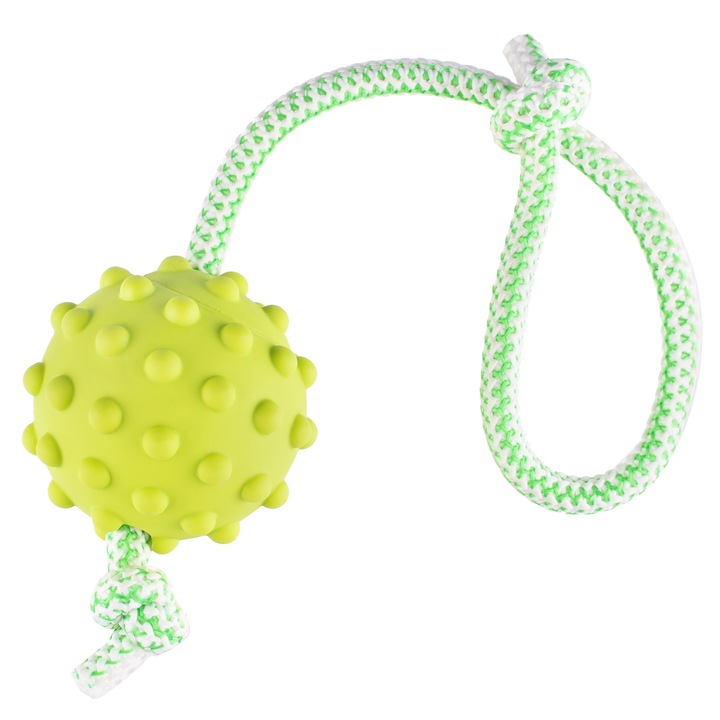 Minge pentru câini cu frânghie Fancy Pets, 7 cm, 26 cm, indestructibilă, pentru rase mici și medii