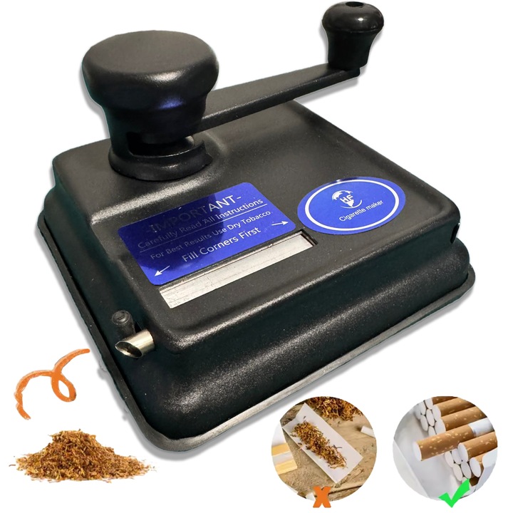 Aparat de injectat țigări, TK TESSKRAFT, 8mm, oțel inoxidabil, cromat