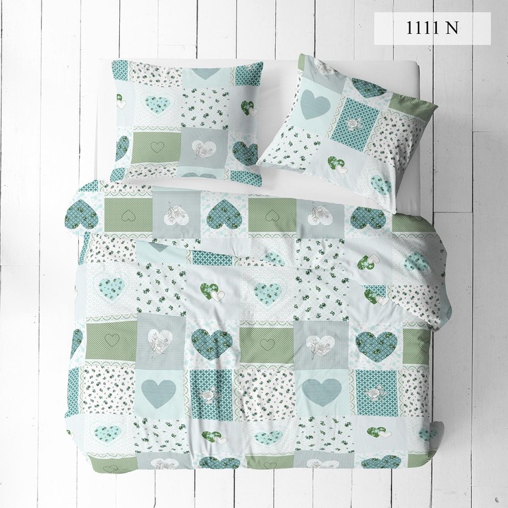 Ágynemű garnitúra, Darymex, 160x200cm, 2 párna 70x80cm, 100% pamut, korall rózsaszín