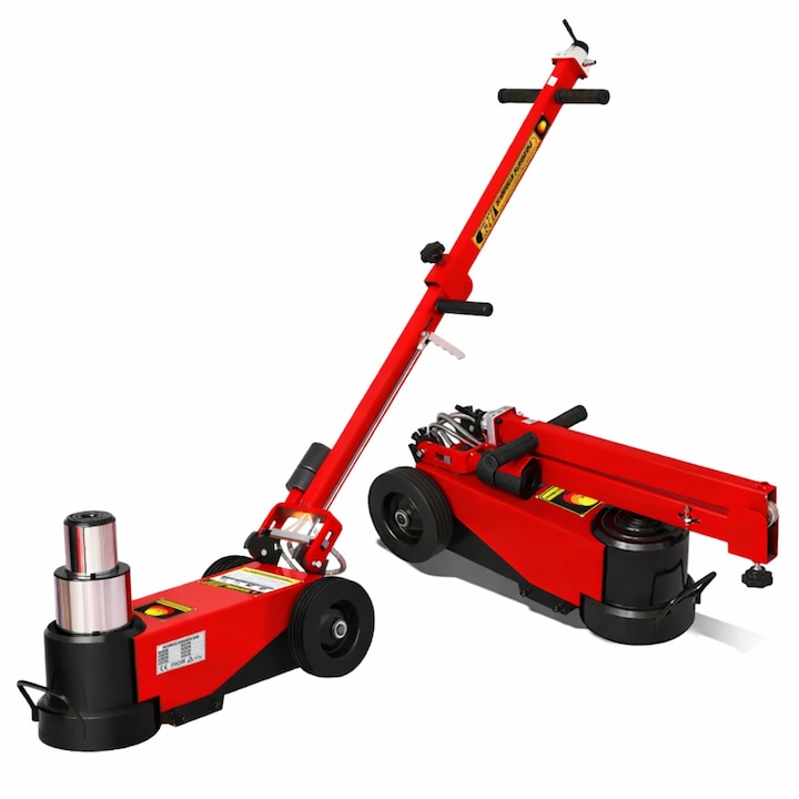 Cric hidraulic pentru camioane 40-80 tone, telescopic, cu maner ajustabil, set 2 inaltatoare