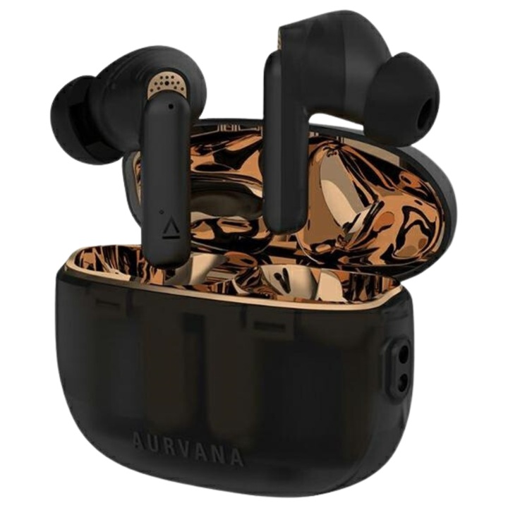 Creative Aurvana ACE 2 vezeték nélküli fülhallgató, átlátszó fekete, Bluetooth 5.3, ANC, teljes készlet